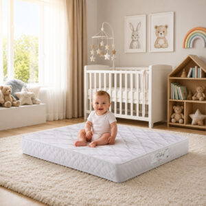 Colchão Berço Impermeável 130x60x10 Bordado Confortável  Prorelax